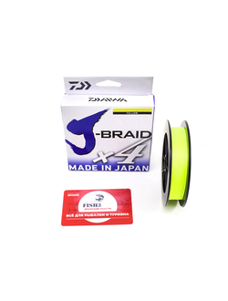 Шнур Daiwa J-Braid X4 Yellow