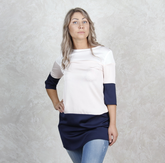 Платье-туника в полоску