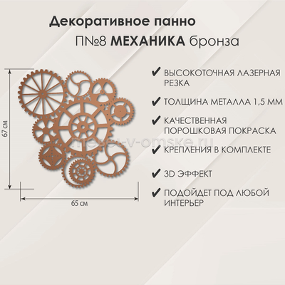 Панно настенное П№8 Механика