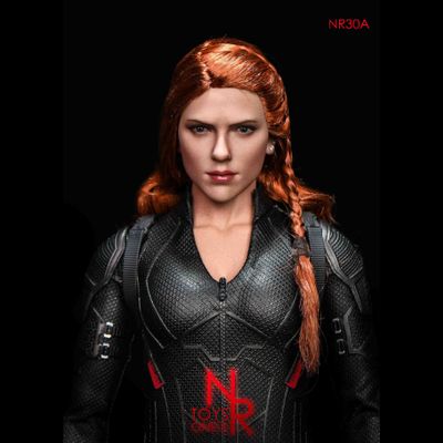 Женская голова (скульпт) - Черная Вдова, Наташа Романофф (свободные волосы) - 1/6 scale Female Agent Hair transplantation and braid head carving (NR30A) - NRTOYS