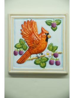 Красный кардинал (панно)