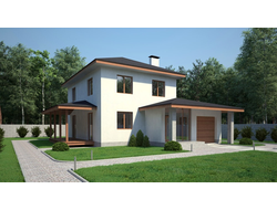 Дом из несъемной опалубки - Проект №11 | Woodbark.ru