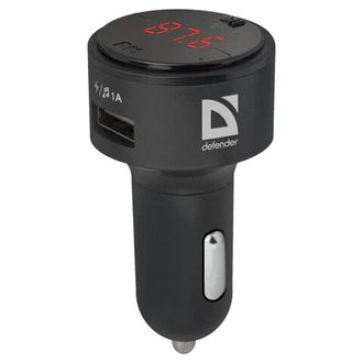 FM-трансмиттер DEFENDER RT-Funk, Bluetooth, USB 2.0, черный, 68011