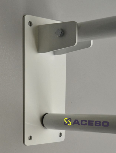 Откидной настенный поручень для унитаза окрашенный, белый