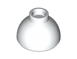Brick, Round 1 1/2 x 1 1/2 x 2/3 Dome Top, White (20952 / 6221783)
