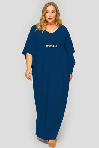 Вечернее платье в стиле Ампир 1823802 синий