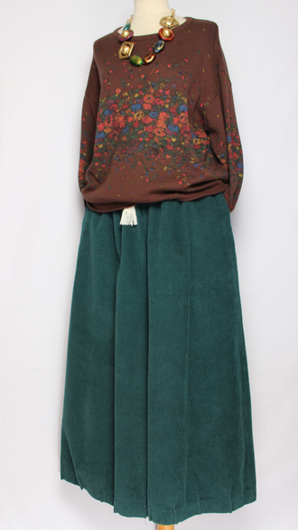 Джемпер ХЛОПОК "РОССЫПЬ ЦВЕТОВ" L-857  шоколад, т.синий до р.52