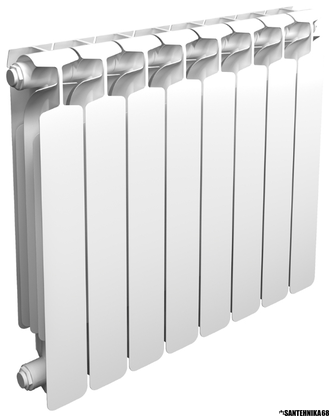 Радиатор алюминиевый для отопления SIRA ALICE PRINCESS 500/100 6 8 10 12 секций