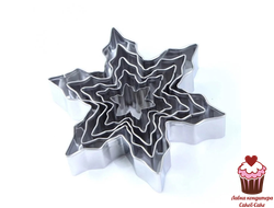 Набор вырубок "Снежинки", 5 шт, металл