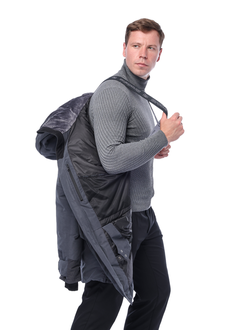 Куртка BRODEKS KW233 VIP пуховая, цв. серый