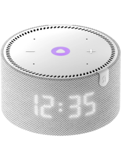 Умная колонка Яндекс Станция Мини с часами с Алисой,серый опал, 10Вт