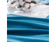 Однотонный сатин постельное белье с вышивкой Ярко синий (1.5 спальное, двуспальное ) CH039