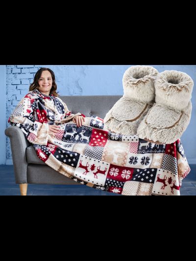 Зимние узоры и сапожки MARSHMALLOW (бежевые)