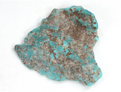 Бирюза, необработанный, дикий образец, США, Аризона (32*28*7 мм, 2,9 г) №37593