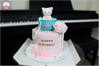 Торт с китти на день рождения девочки