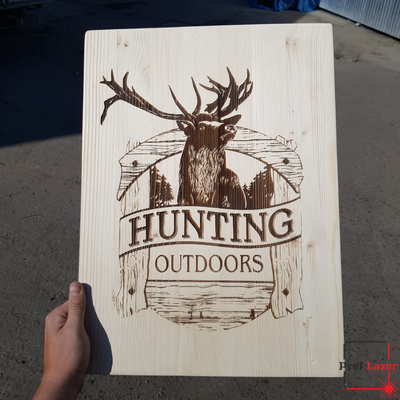 Деревянное панно "Hunting" Охота