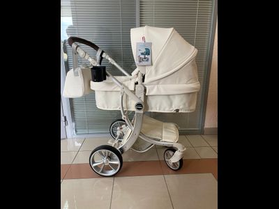 Детская коляска 2 в 1 Farfello Aimile Original Молочный Экокожа