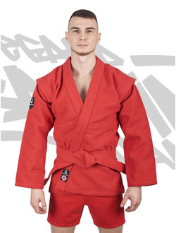 Куртка для самбо ВФС BRAVEGARD Ascend Тренинг красный