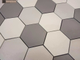 Декоративная облицовочная плитка гексагон Kamastone Соты 3262 серый, микс