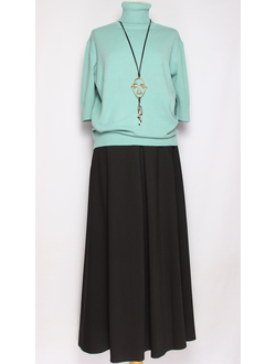 ЮБКА КЛАССИКА "ДЛИННАЯ СОЛНЦЕ" черная р.52