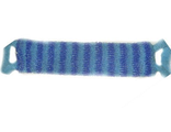 Мочалка вязаная с поролоном 11*41см, (арт. 13790) полосатая Эмили, цвет микс