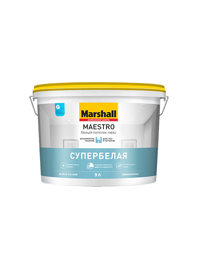 Marshall Maestro Белый Потолок Люкс краска водно-дисперсионная для потолков глубокоматовая