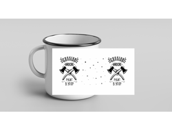 Кружка металлическая эмалированная Путин, Россия №27