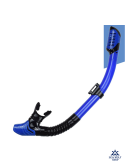 Трубка для дайвинга H.Wind spiral силикон сухая цветная