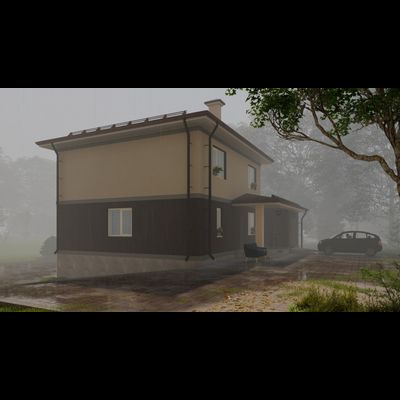 Двухэтажный дом с тремя спальнями 164м² (S62)