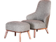Кресло Космо с высокой спинкой