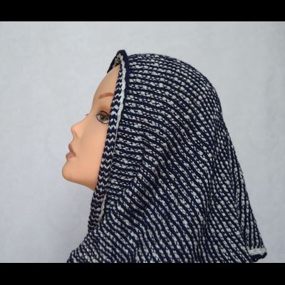 Итальянский шарф восьмерка Vizio 143 S 8 синий с белым