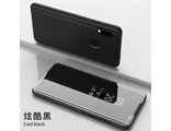 Зеркальный чехол-книжка для Xiaomi Mi8 Lite (черная)