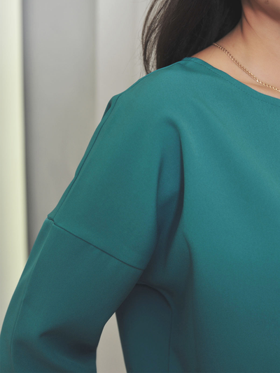 Блузка Арт: 694-1023-изумруд