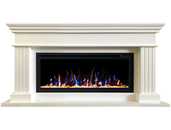 Линейный электрокамин Оксфорд WT с очагом Saphir 42