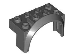 Vehicle, Mudguard 4 x 2 1/2 x 2 with Arch Round, Dark Bluish Gray (3387 / 6424675)