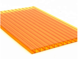 Поликарбонат 4мм 2,1*6м 047кг/кв.м оранжевый Мульти Грин [42860]