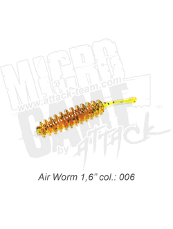 Приманка ATTACK Air Worm 1,6" цвет #006 (10 шт/упак)