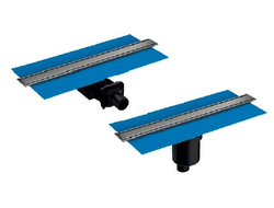 Душевой трап Vitra Eco-Flow, 40 см, DK 100, горизонтальный сифон 60 мм, матовый хром, 59980476000