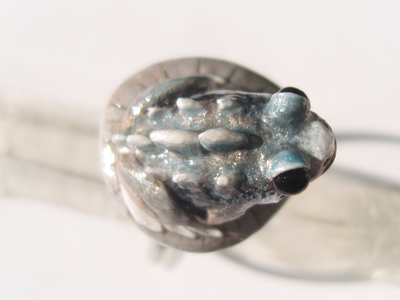 "Каменная Драконья Лягушка", кольцо в стиле фэнтези