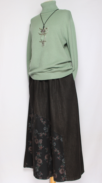 Свитер "Классика три пуговки" горчичный, оливковый р.46-52