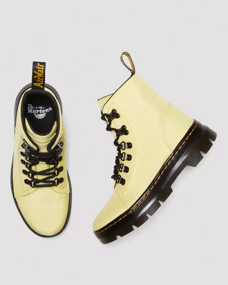 Ботинки Dr. Martens Combs Women's Nylon Lemon Yellow