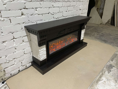 Линейный камин электрический Дублин BL M2 с очагом Beverly 1000