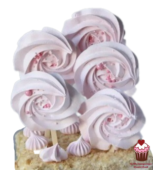 Безе на палочке Розовое