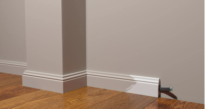 Напольный плинтус Decor-Dizayn DD27, для покраски, влагостойкий, ударопрочный, 2 метра