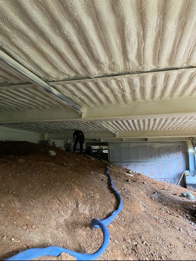 Утепление пола и подпола пенополиуретаном