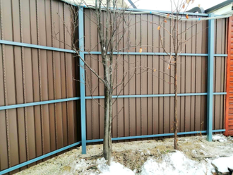 Забор из сайдинга 0,5 мм высота 2 м
