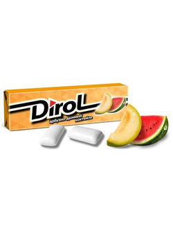Жевательная резинка Dirol Арбузно-дынный коктейль 13.6 г