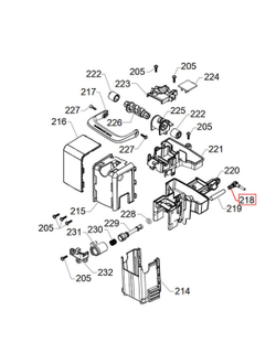 Штуцер угловой для Saeco, 17001849