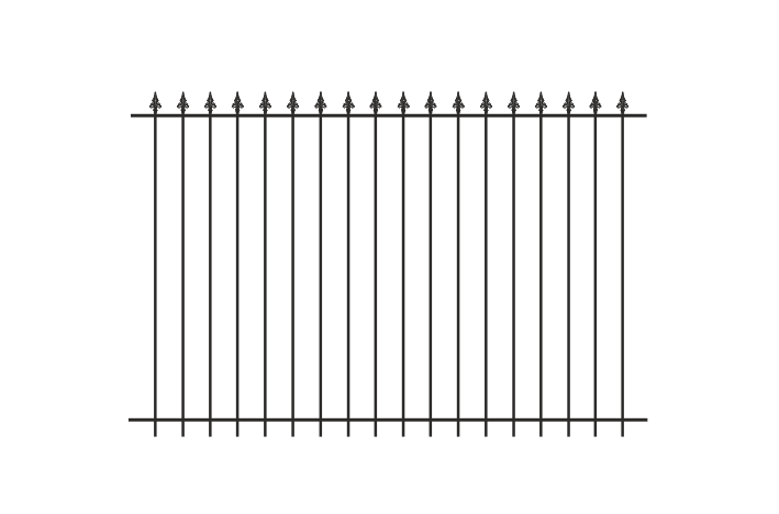 Коис- Мет - эскиз ковано-сварного забора с пиками