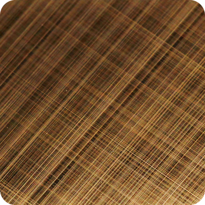 Бордюр-вставка разделительный профиль Лука ПП 01-10НСК(304).2700.004 Кросс брашинг бронза